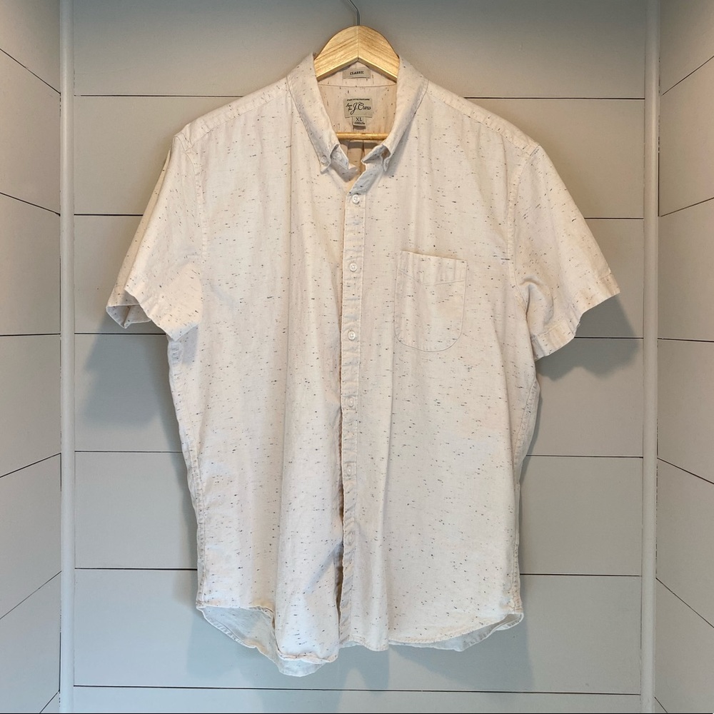 J Crew Short-sleeve shirt in neppy chambray